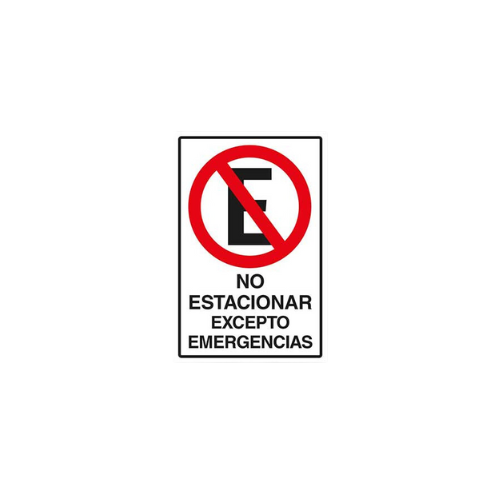 No-estacionar-excepto-emergencias